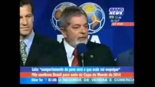 Lula em 2007: "Brasil fará Copa para argentino nenhum botar defeito"