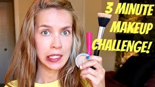 3 MINUTE MAKEUP CHALLENGE + How I would ACTUALLY do it!