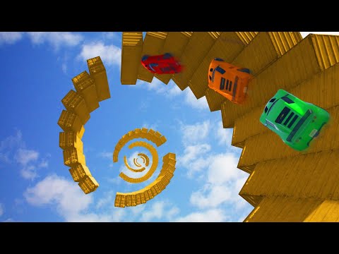INTENSE OBSTACLE SPIRAL TO HEAVEN! (GTA 5 Funny Moments)