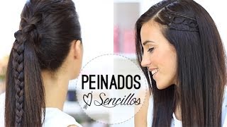 PEINADOS SENCILLOS CON TRENZAS