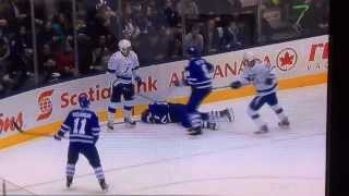 Paul Ranger hit from behind by Alex Killorn (3/19/2014)