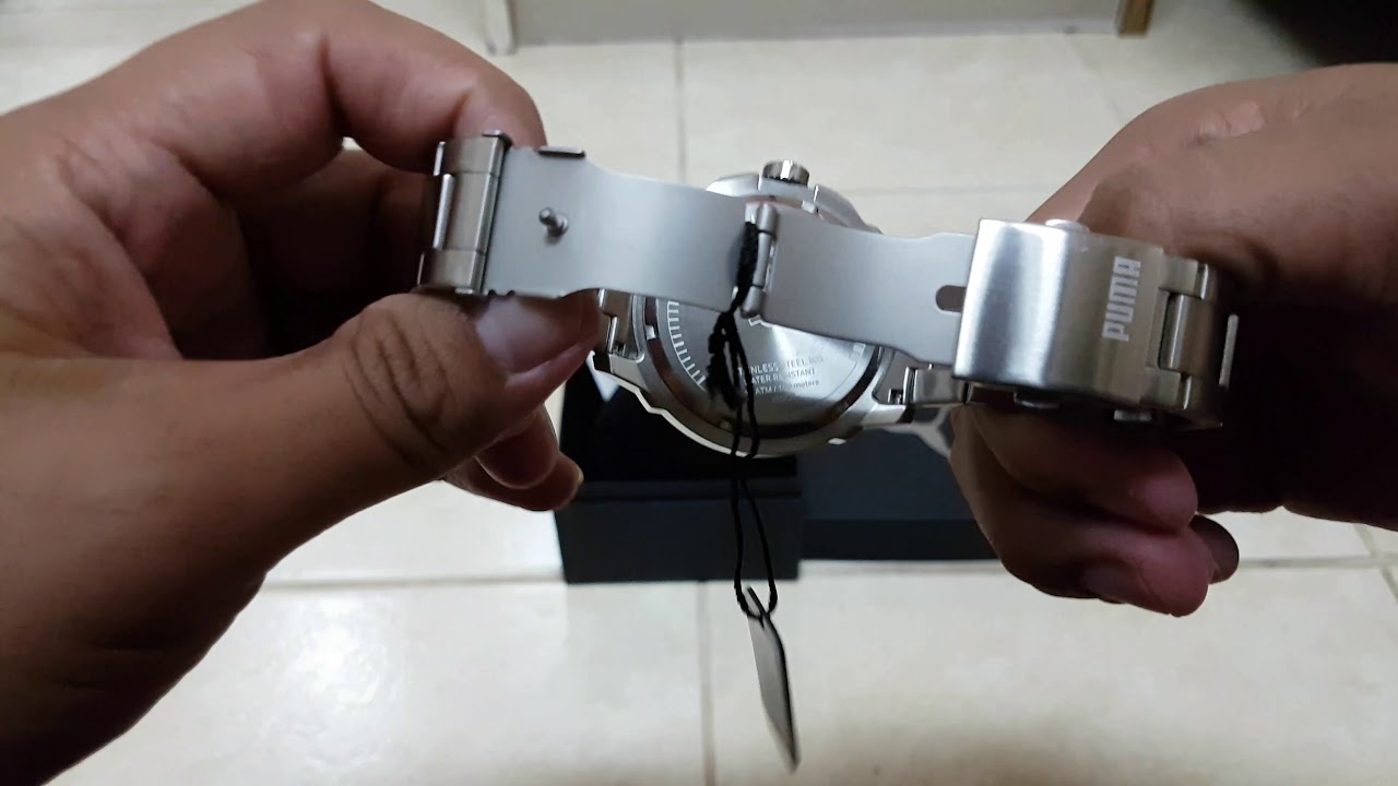 puma stainless steel watch