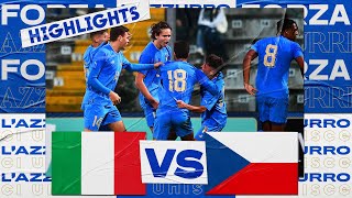 Highlights: Italia-Rep.Ceca 2-1 - Under 20 (21 novembre 2022)