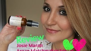 Review/Demo ❤ JOSIE MARAN "Argan Matchmaker Serum Foundation"