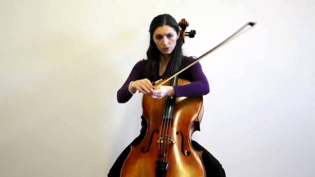 Online Cello Lessons 6 How to Hold a Cello Bow YouTube