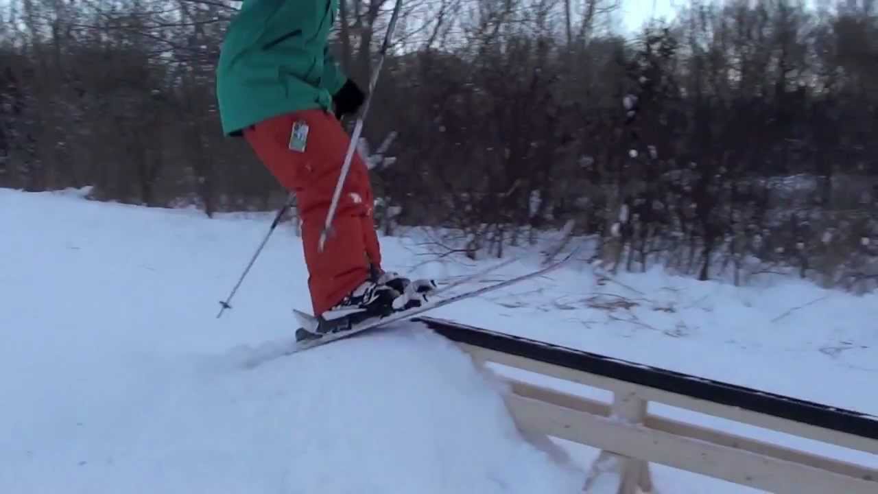 Urban Skiing PVC Pipe Rail YouTube
