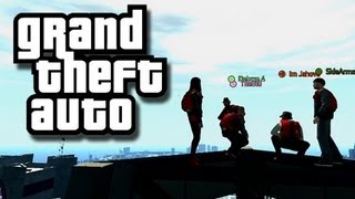 GTA Funny Moments and Stuff 55! (Rooftop Battle!)