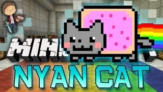 NYAN CAT Minecraft: RAINBOW RUNNER! Mini-Game w/Mitch & Friends!