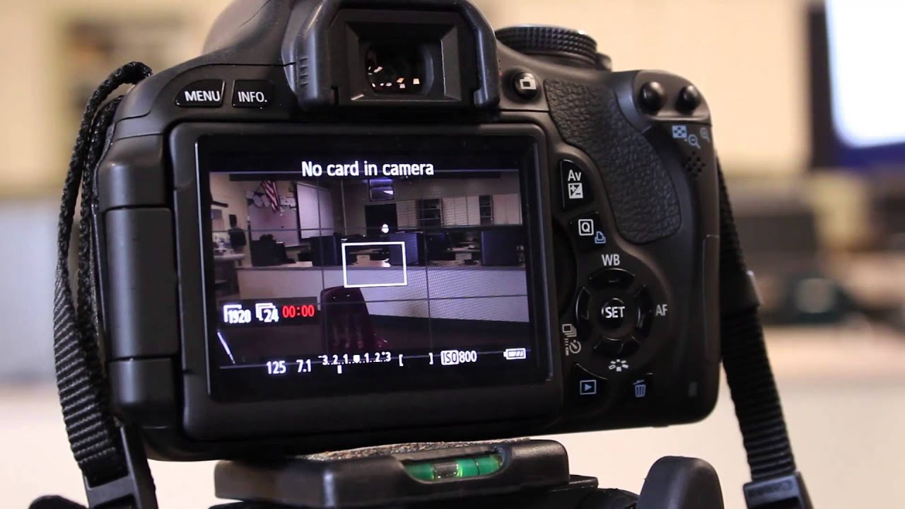 Video Mode and Camera Settings for Canon t3i - YouTube