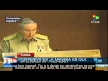 Raul Castro Ruz, President of Cuba, stated that the revelations regarding the ex-CIA employee Edward Snowden, confirms the existence of a U.S. monitoring system throughout the world. teleSUR http://multimedia.telesurtv.net/media/telesur.video.web/telesur-web/#!en/video/caso-snowden-confirman-a-eeuu-como-espia-del-mundo-raul-castro