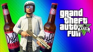 GTA 5 Online Funny Moments Gameplay - Chain Explosion, Wildcat Drunk, Car Glitch Fun (Multiplayer)