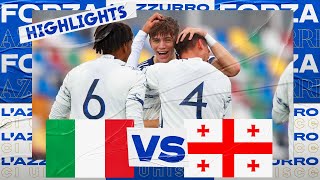 Highlights: Italia-Georgia 5-0 | Campionato Europeo UEFA Under 19 | Elite Round