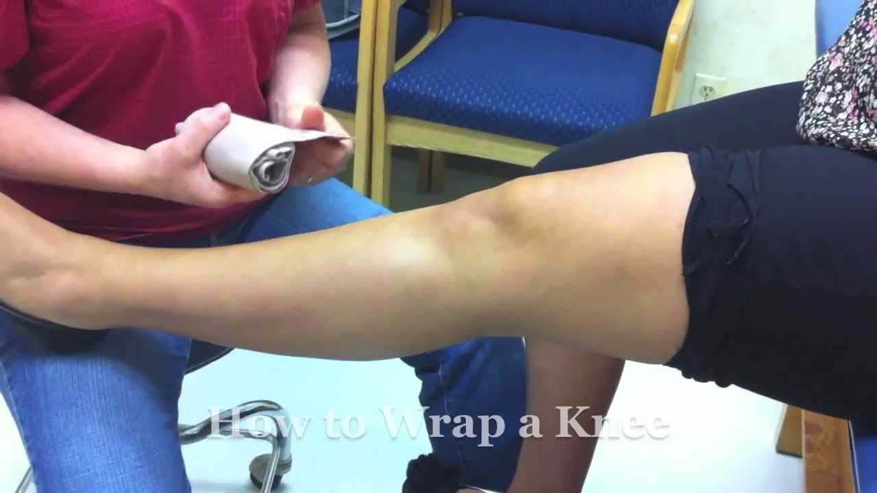 How to Wrap a Knee for Support YouTube