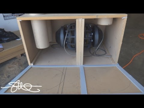 6th Order Compound Loaded Isobaric Bandpass Box - 2 12" Woofers - YouTube