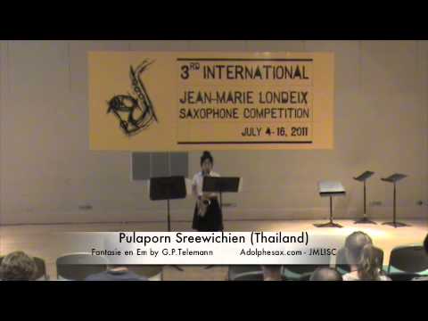 3rd JMISC. Pulaporn Sreewichien. Fantasia en Mim n8 by G.P. Telemann