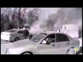 Пожар в Симферополе, Corolla протаранила грузовик
