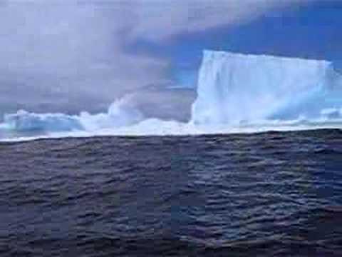 Iceberg Collapsing off Battle Harbour, Labrador