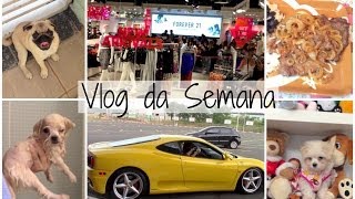 Vlog da Semana (18 à 21 de Março) - Forever 21, Passeio de Ferrari e Amora