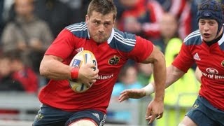 CJ Stander 2nd Try  Zebre V Munster 13th Sept 2013