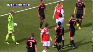 Rode kaart Ricardo van Rhijn AZ - Ajax 11-8-13