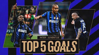 MAICON, NAINGGOLAN E... 🤯🖤💙??? | INTER HISTORY | TOP 5 GOALS vs JUVENT⚽S ?