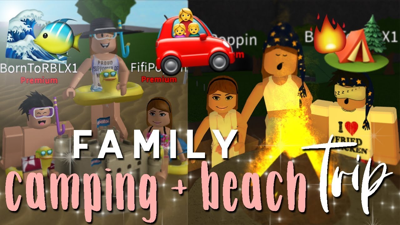 Family Beach Camping Trip Bloxburg Roleplay Alixia