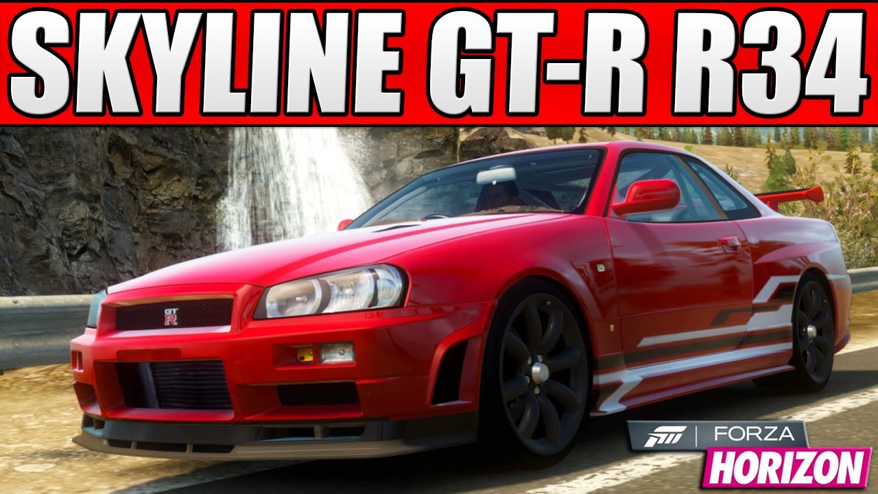 Forza Horizon - Custom Cars - #1 1,000BHP Nissan Skyline GT-R R34 - YouTube