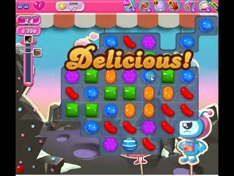 How to beat Candy Crush Saga Level 97 - 1 Stars - No Boosters - 106