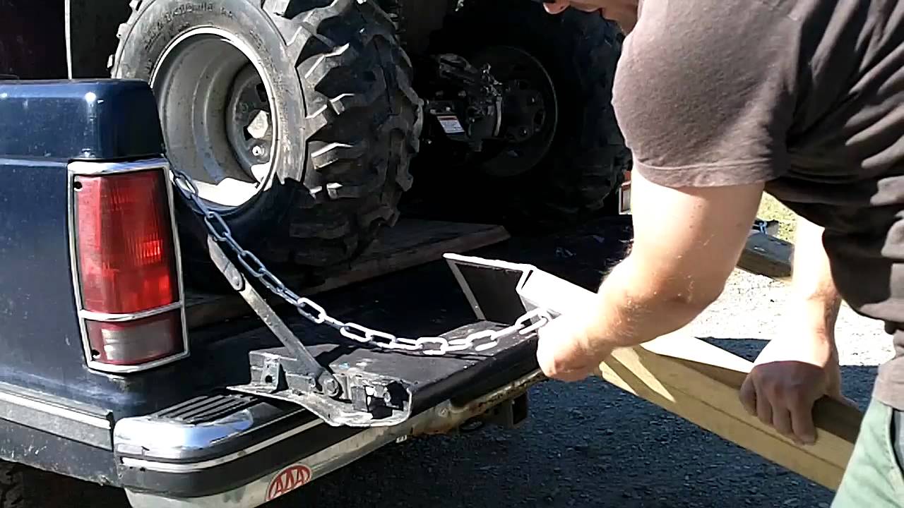 diy atv/ lawnmwer loading ramps - youtube