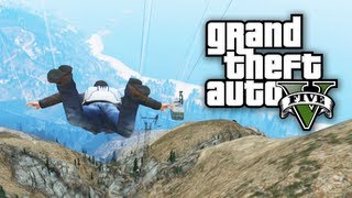 GTA V - Montanhas, teleférico e para-quedas (sem spoilers)