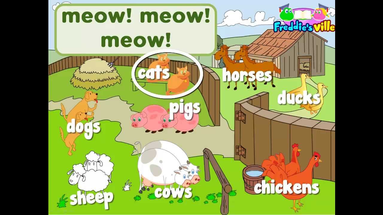 Farm Animals Song for Teaching English to children - YouTube