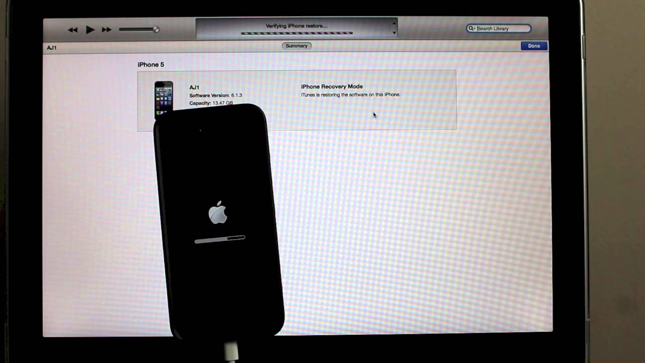 restore iphone 5 without passcode