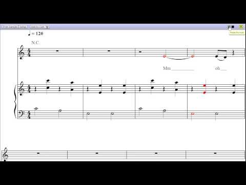 Pursuit of Happiness of Kid Cudi - Piano Sheet Music :Teaser