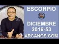 Video Horscopo Semanal ESCORPIO  del 25 al 31 Diciembre 2016 (Semana 2016-53) (Lectura del Tarot)