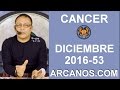Video Horscopo Semanal CNCER  del 25 al 31 Diciembre 2016 (Semana 2016-53) (Lectura del Tarot)