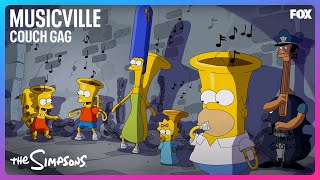 "MusicVille" Couch Gag | THE SIMPSONS | ANIMATION on FOX