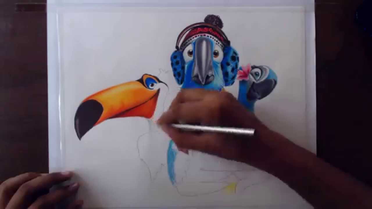 Rio 2 Drawing Colored Pencils YouTube