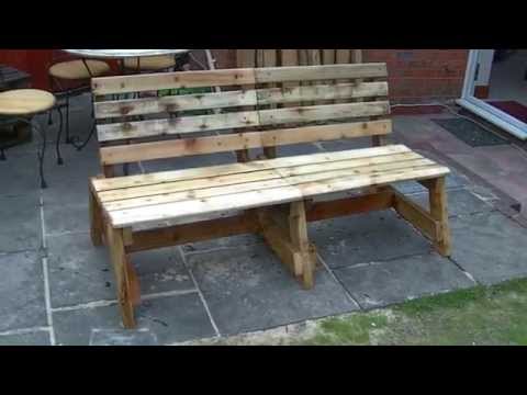 How to build simple garden benches for free