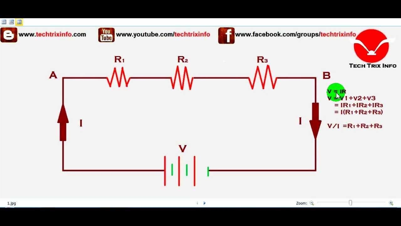 How series electric circuit works. YouTube