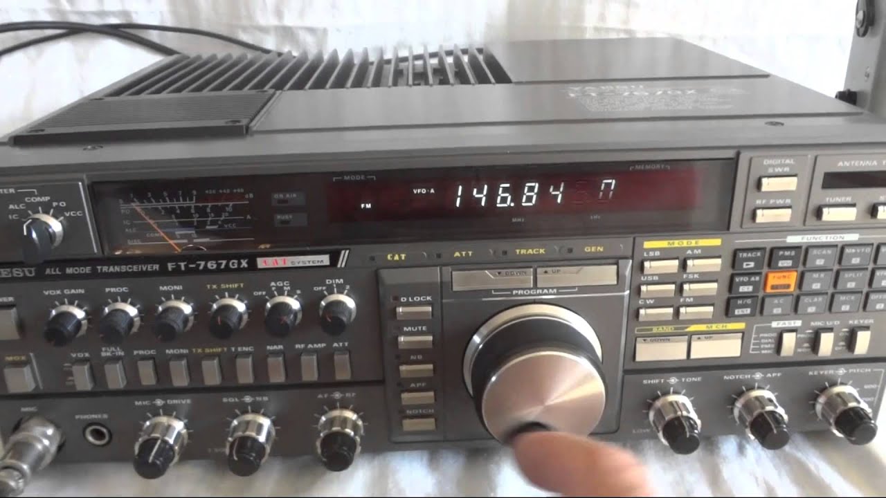 Yaesu FT767GX all mode HF SSB HAM radio YouTube