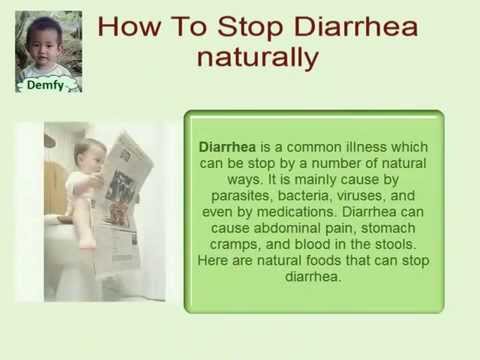 How To Stop Diarrhea Naturally - YouTube