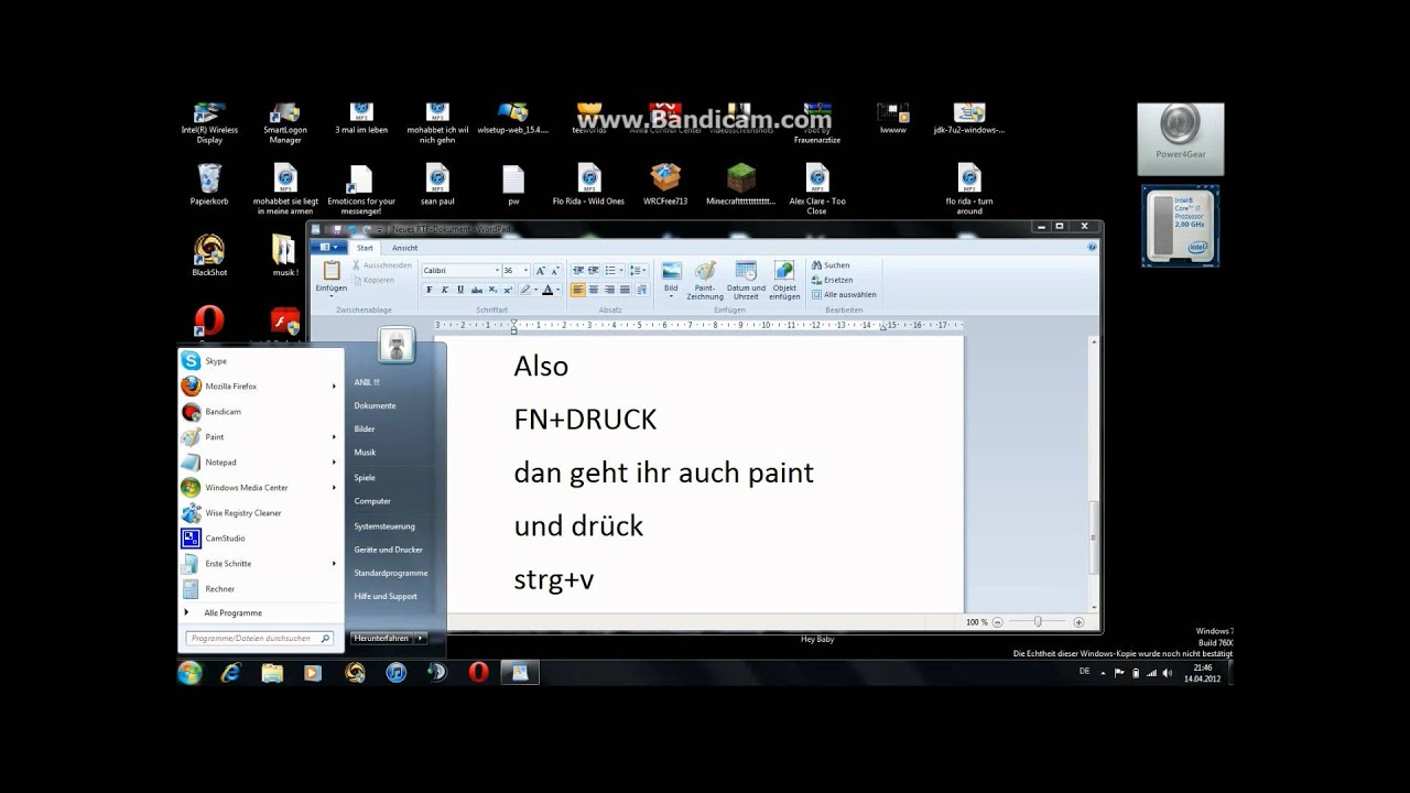 screenshot machen screenshot machen