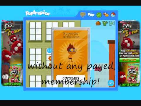 Poptropica - Free Clothes in Early Poptropica - YouTube