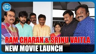 Chiru attends Ram Charan, Srinu Vaitla's new movie launch Chiru attends Ram Charan, Srinu Vaitla's new movie launch
