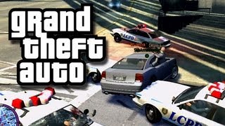 GTA - The Cops vs. The Crew!  (Funny GTA Skits)