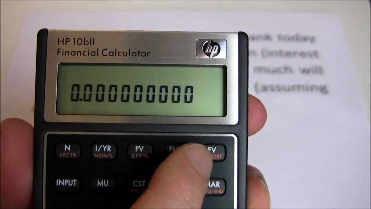 hp 10bii financial calculator change payments