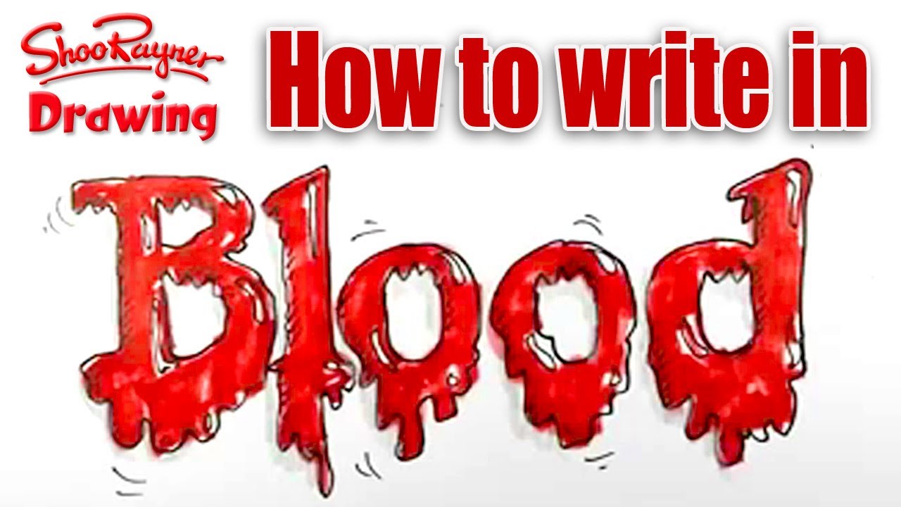 How to write in blood! - Spoken tutorial for Halloween! - YouTube