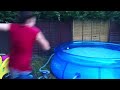 Sadiane Jumping In An Ice Cold Swimming Pool