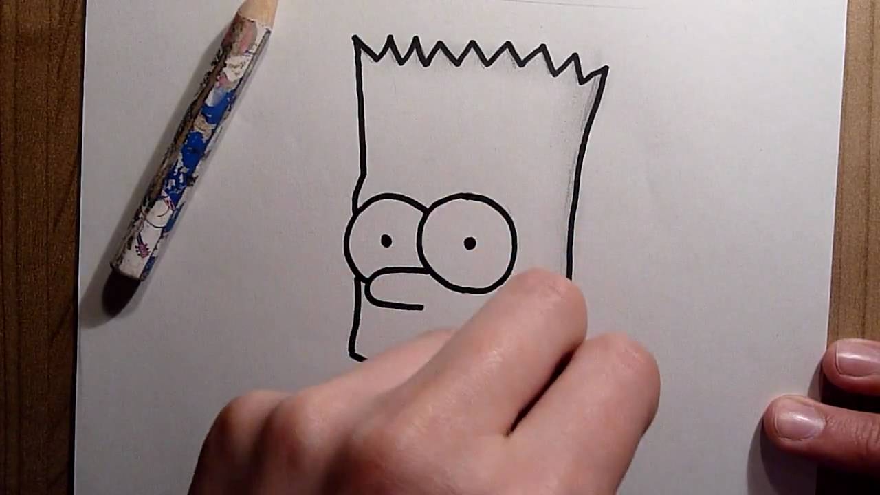 2nd drawing: Bart Simpson (Simpsons) [HD] - YouTube