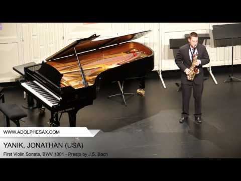 Dinant 2014 - YANIK Jonathan (First Violin Sonata, BWV 1001 - Presto by J.S. Bach)